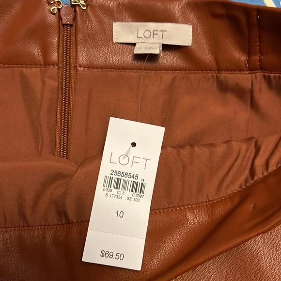 Loft Leather Skirt - Picture 5 of 9